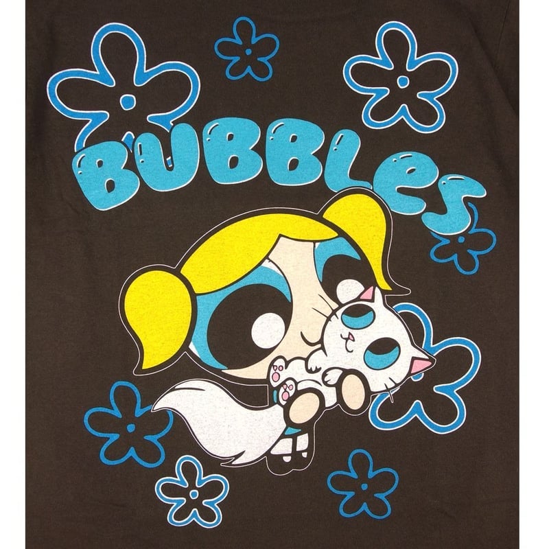 THE POWERPUFF GIRLS パワーパフガールズ Tシャツ チャコール Lサイズ T