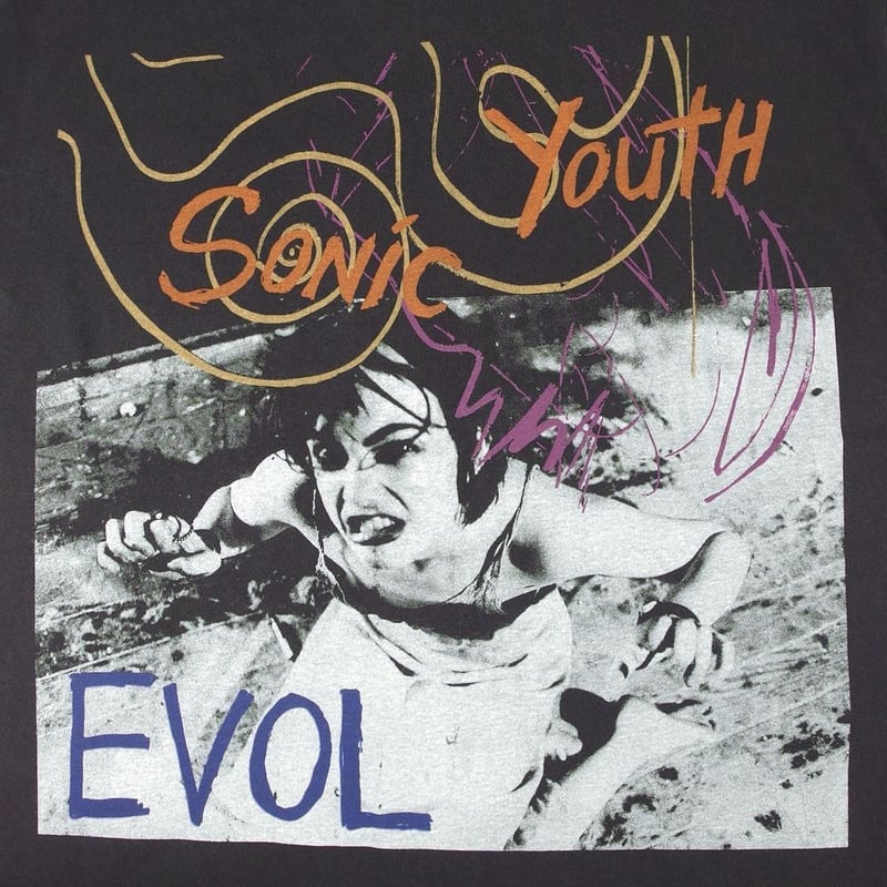 SONIC YOUTH ソニックユース Tシャツ ブラック Lサイズ AMERICAN EVO