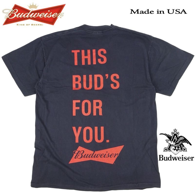Budweiser グラフィックTシャツ 黒 96年製 激レア バドワイザー