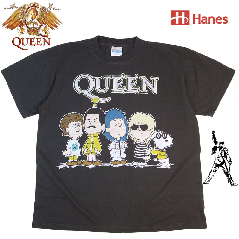 QUEEN クイーン Tシャツ チャコール バンドT ロックT メンズ