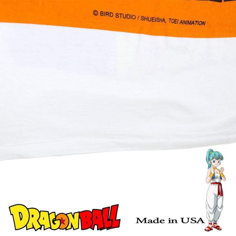 DRAGON BALL Tシャツ ドラゴンボール アニメ ホワイト Lサイズ ブルマ