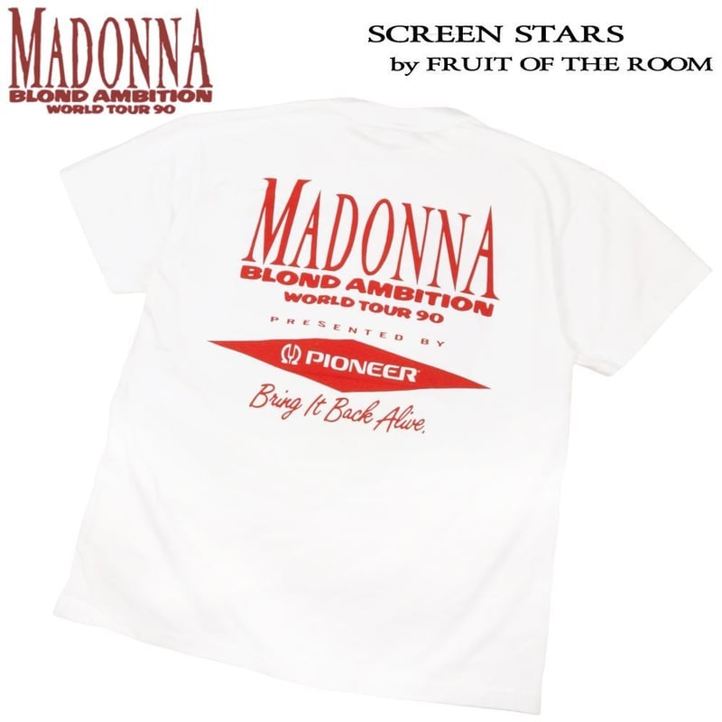 MADONNA マドンナ Tシャツ ホワイト Lサイズ バンドT blond ambition