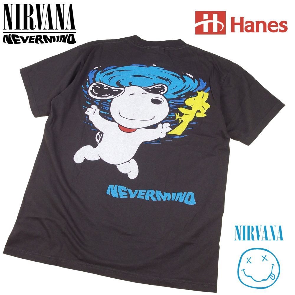 NIRVANA ニルヴァーナ Tシャツ Hanes製 チャコール Lサイズ