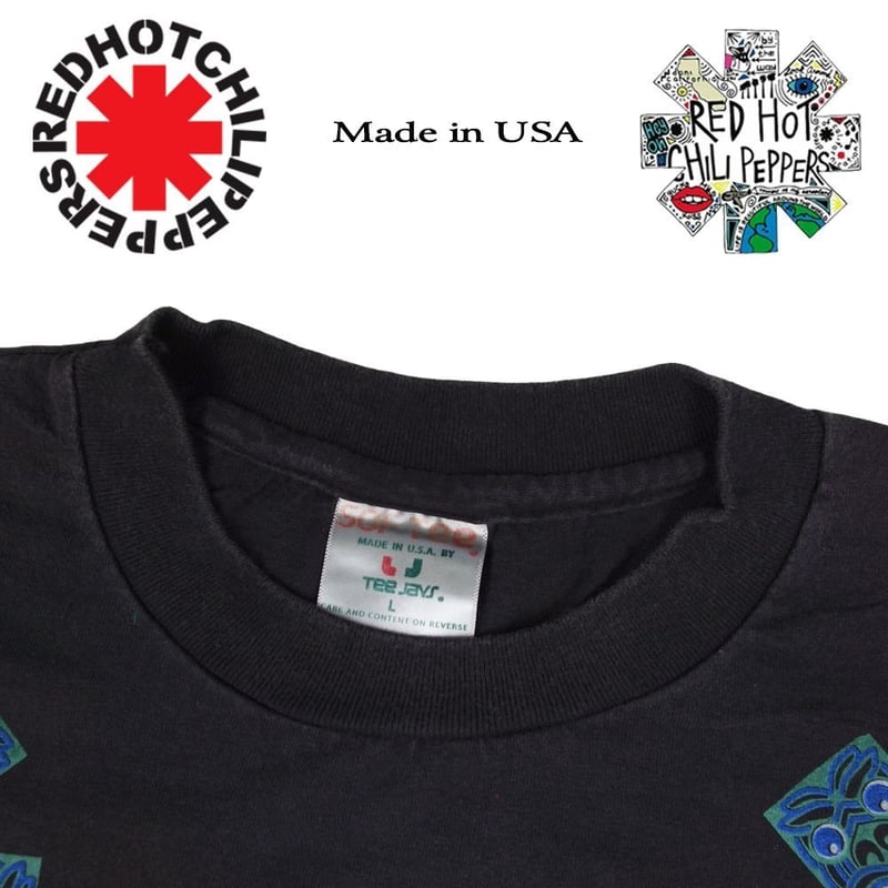 Red Hot Chili Peppers Tシャツ Lサイズ ダークグレー Red Hot Chili Peppers / X-Ray Stone Wash Tee 2 (Charcoal