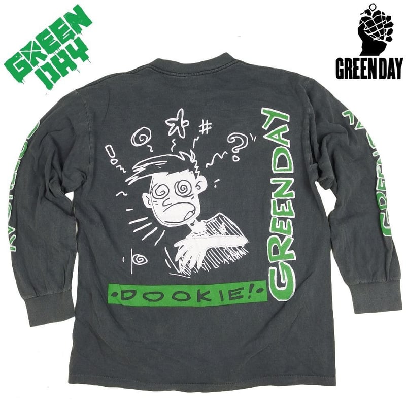 GREEN DAY グリーンデイ ロンT 長袖 Tシャツ ブラック Lサイズ ロックT