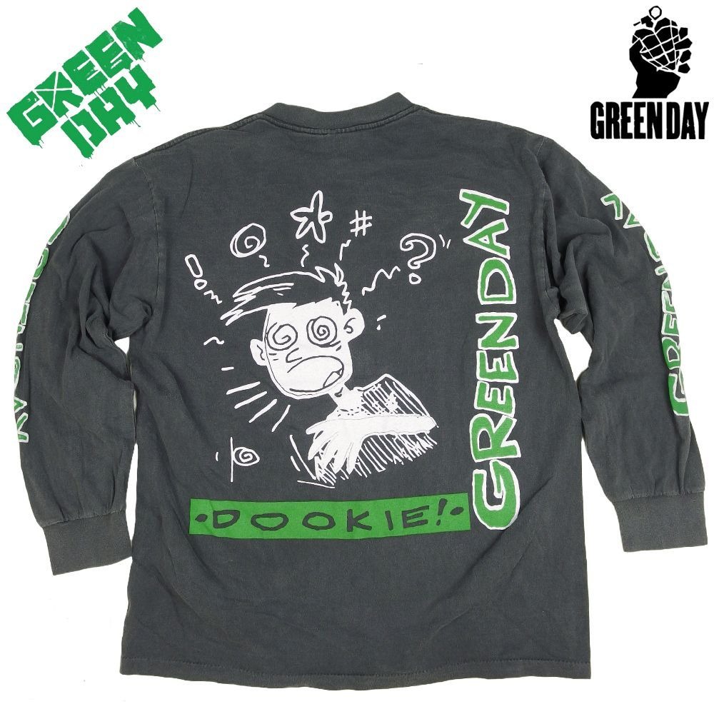 GREEN DAY グリーンデイ ロンT 長袖 Tシャツ ブラック Lサイズ ロックT