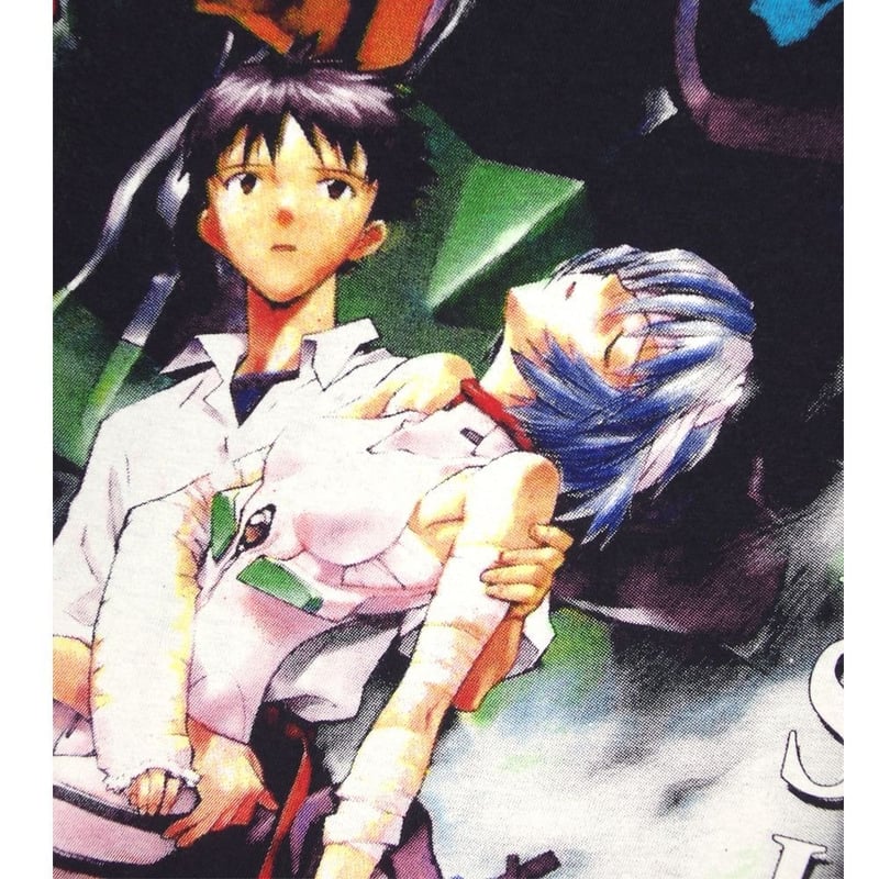 EVANGELION Tシャツ 新世紀 エヴァンゲリオン アニメ ブラック Lサイズ