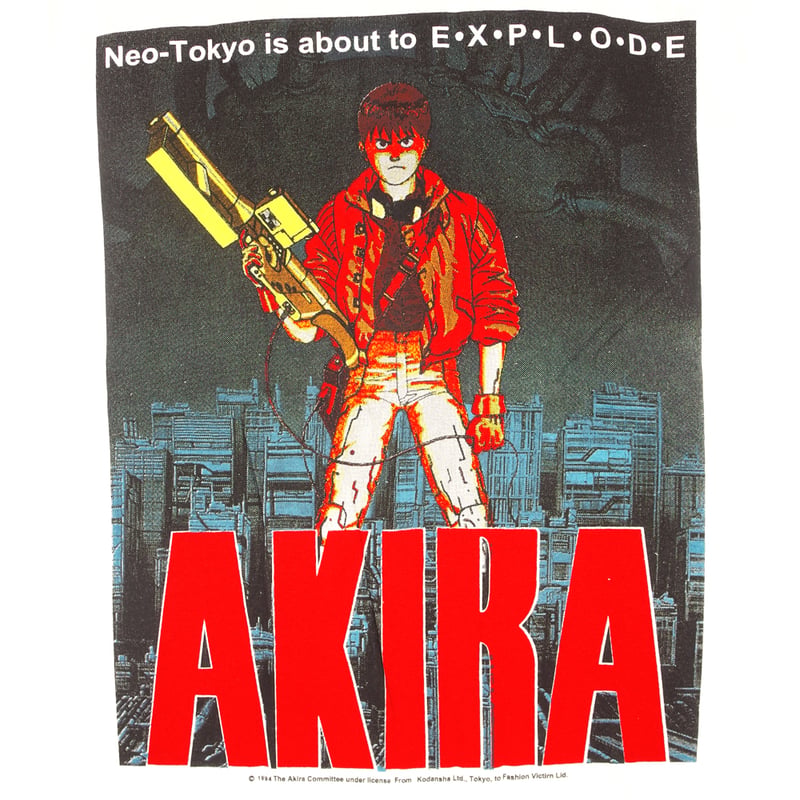 AKIRA アキラ アニメ Tシャツ USA製 ホワイト Lサイズ 半袖 メンズ