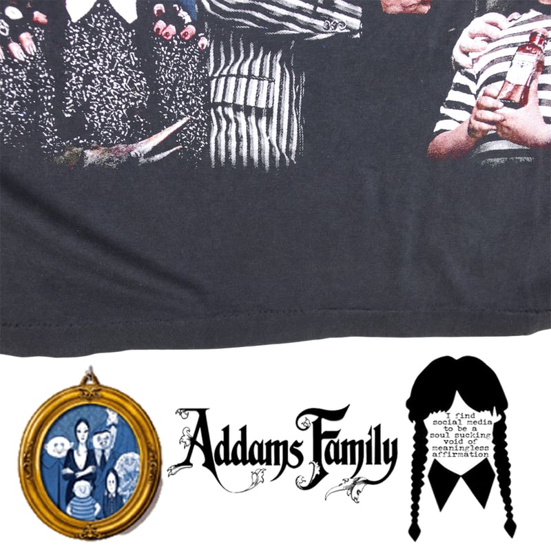 ADDAMS FAMILY アダムスファミリー Tシャツ アダムス ウェンズデー