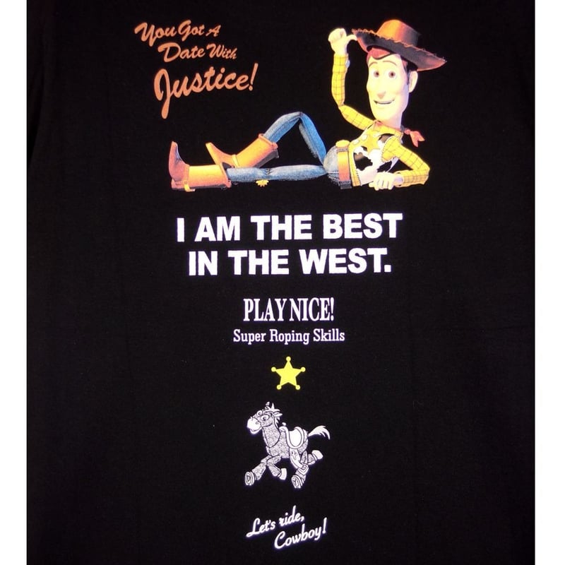 ウッディWOODY Tシャツ 半袖 バズライトイヤー ブラック Disney