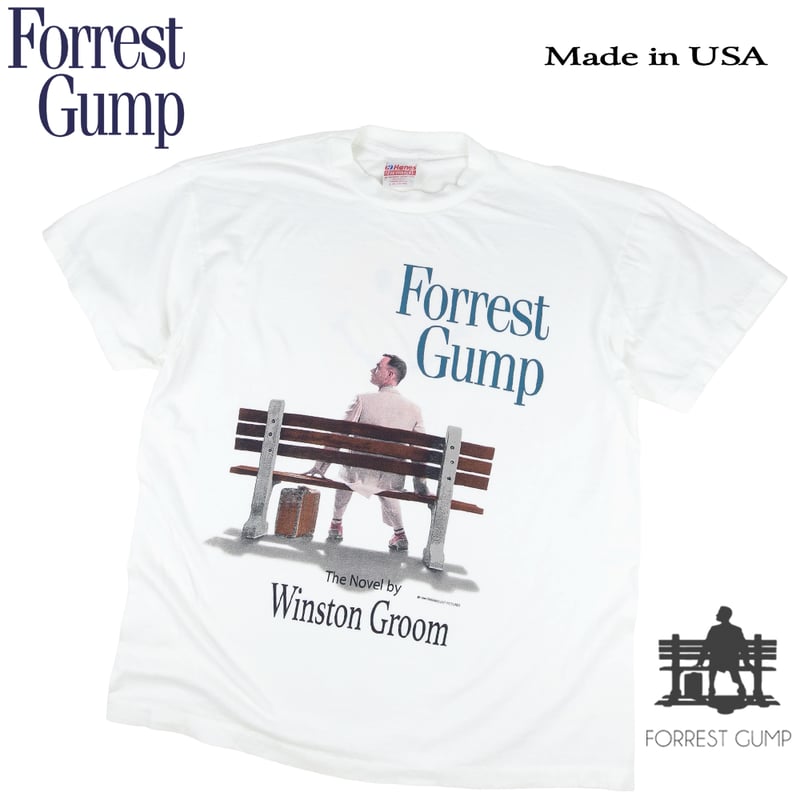 フォレストガンプ Forrest Gump Tシャツ 半袖 映画T ホワイト トム