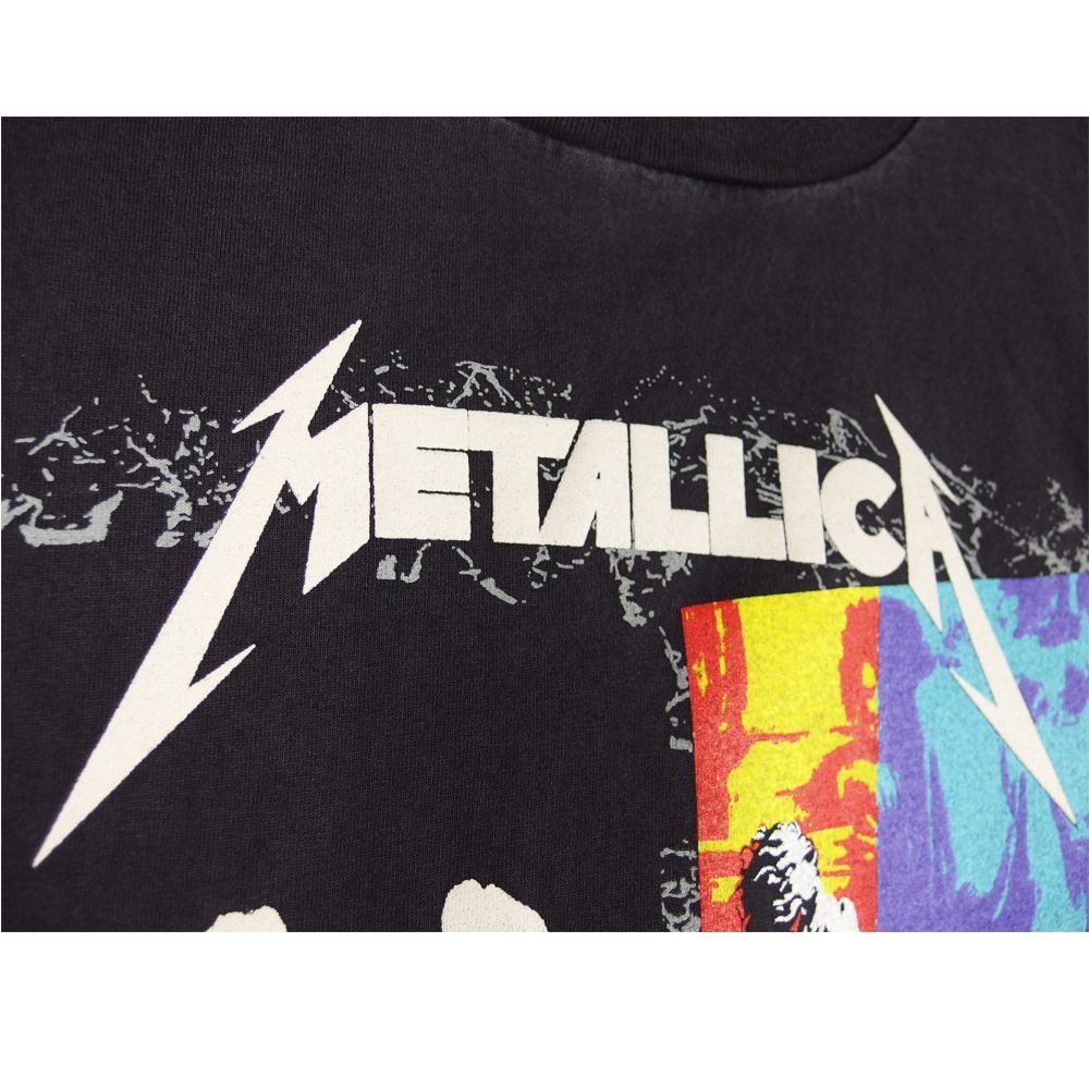 メタリカ ガンズアンドローゼズ ツアー USA製 Tシャツ ブラック 黒 L 90年代 90s ガンズローゼス メタリカ バンT ミュージック 音楽