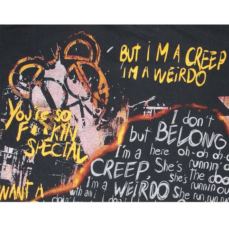 radiohead レディオヘッド ロンT 長袖 Tシャツ ブラック Lサイズ Made