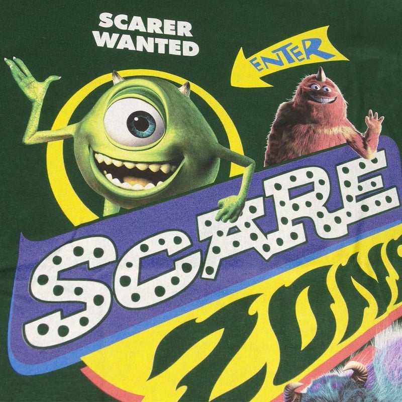 モンスターズインクmonsters incトイストーリー フォトTシャツ90s モンスターズインク Monsters Inc Tシャツ グリーン サリー マイク