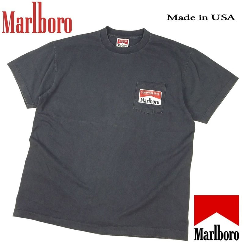 マールボロ Tシャツ ブラック ポケ付き Snake Pass スネークパス