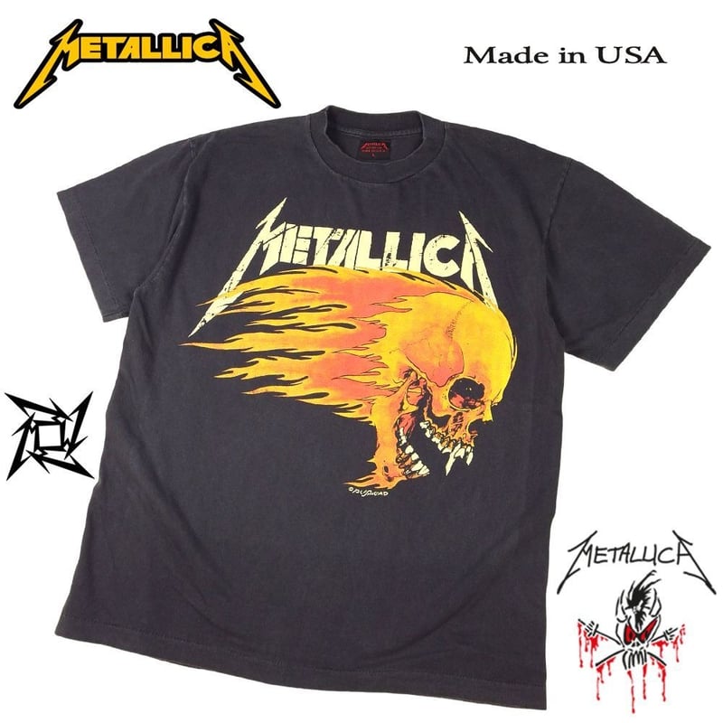 METALLICA メタリカ Tシャツ ブラック Lサイズ ヘヴィメタ USA製 94