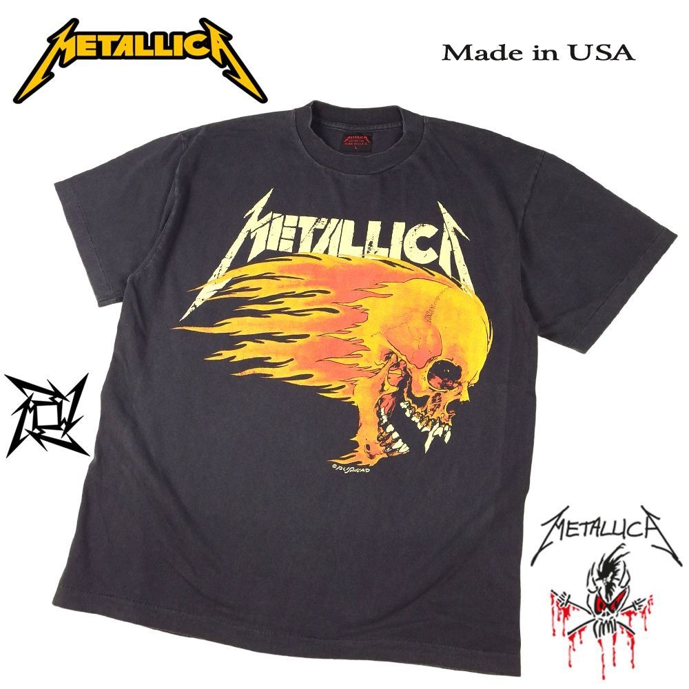 METALLICA メタリカ Tシャツ ブラック Lサイズ ヘヴィメタ USA製 94