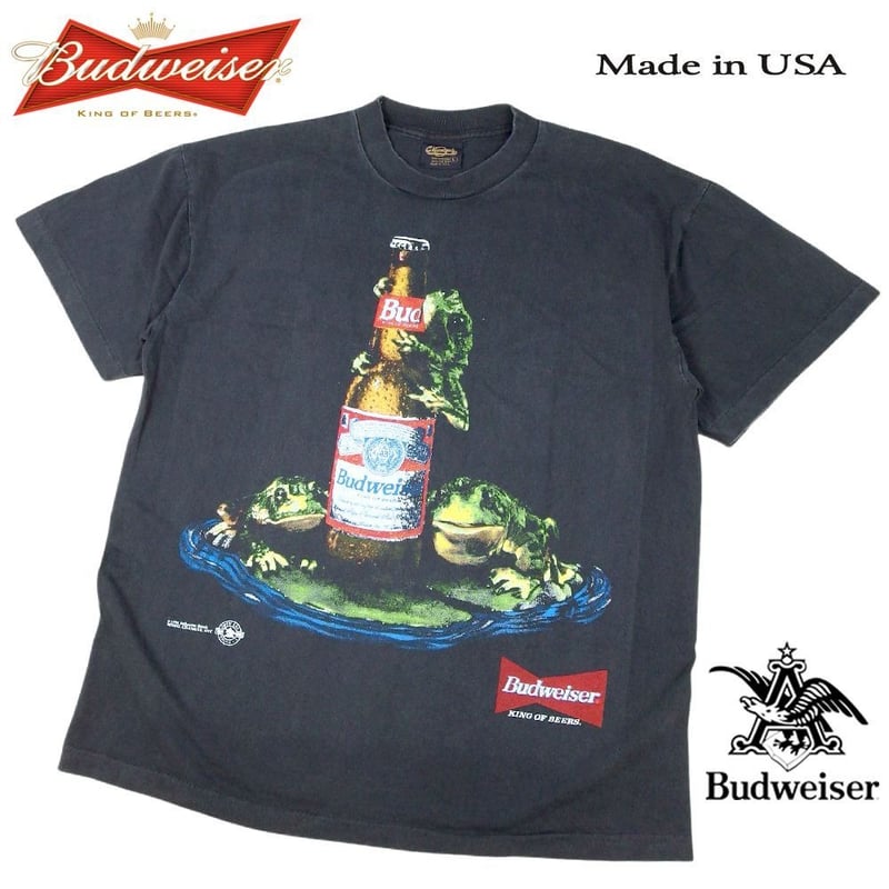 Budweiser バドワイザー Tシャツ ブラック Lサイズ 半袖 アメリカ