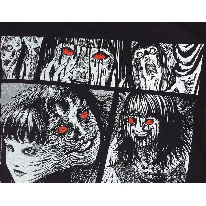 富江 伊藤潤二 コレクション Tシャツ 半袖 JUNJI ITO ブラック Lサイズ