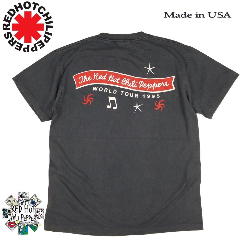 RED HOT CHILIPEPPERS レッドホットチリペッパーズ Tシャツ USA ブラッ