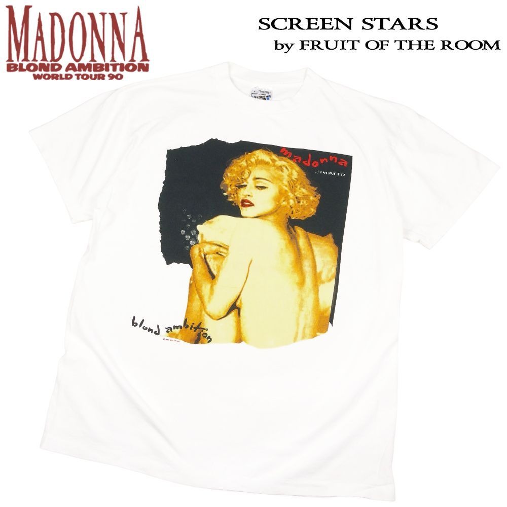 MADONNA マドンナ Tシャツ ホワイト Lサイズ バンドT blond ambition