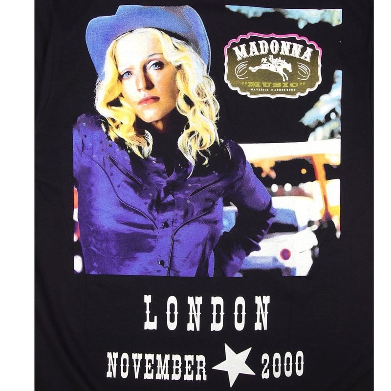 MADONNA マドンナ Tシャツ GILDAN製 ブラック Lサイズ バンドT MUSIC