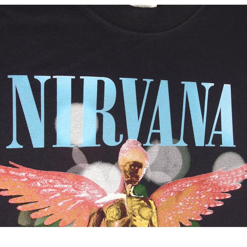 NIRVANA ニルバーナ Tシャツ IN UTERO ブラック ニルヴァーナ バンドT