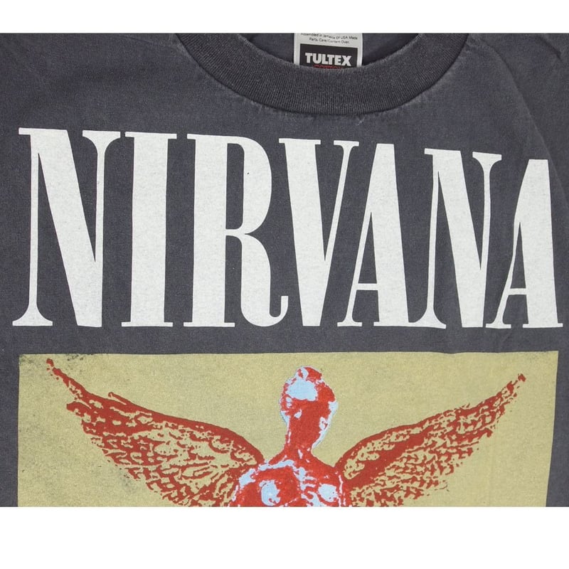 NIRVANA ニルバーナ Tシャツ IN UTERO グレー ニルヴァーナ バンドT