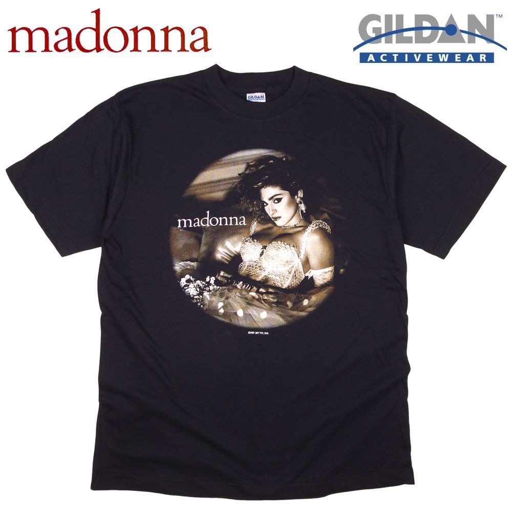 MADONNA マドンナ Tシャツ GILDAN製 ブラック Lサイズ バンドT the vi