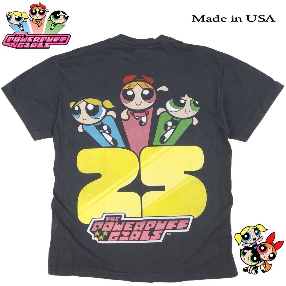 【新品未開封】パワーパフガールズ Tシャツ Lサイズ イエロー THE POWERPUFF GIRLS パワーパフガールズ Tシャツ ブラック Lサイズ