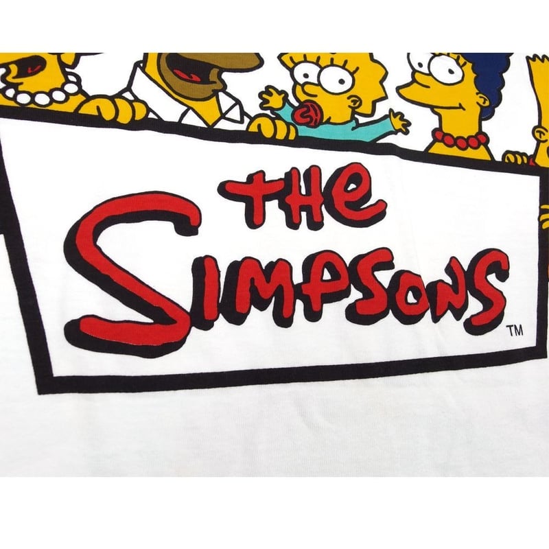 1989年 The Simpsons Tシャツ USA製 The Simpsons ザ シンプソンズ Tシャツ ホワイト Lサイズ 半袖