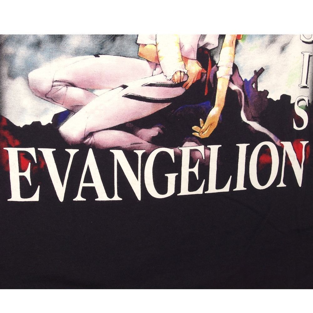 EVANGELION Tシャツ 新世紀 エヴァンゲリオン アニメ ブラック Lサイズ