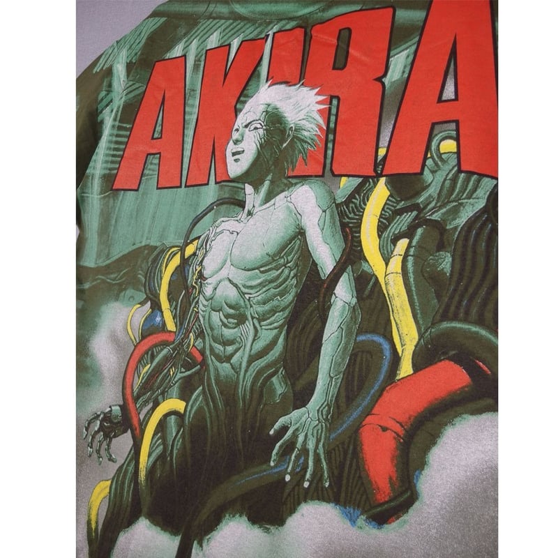 AKIRA アキラ アニメ Tシャツ USA製 カーキ Lサイズ 半袖 メンズ