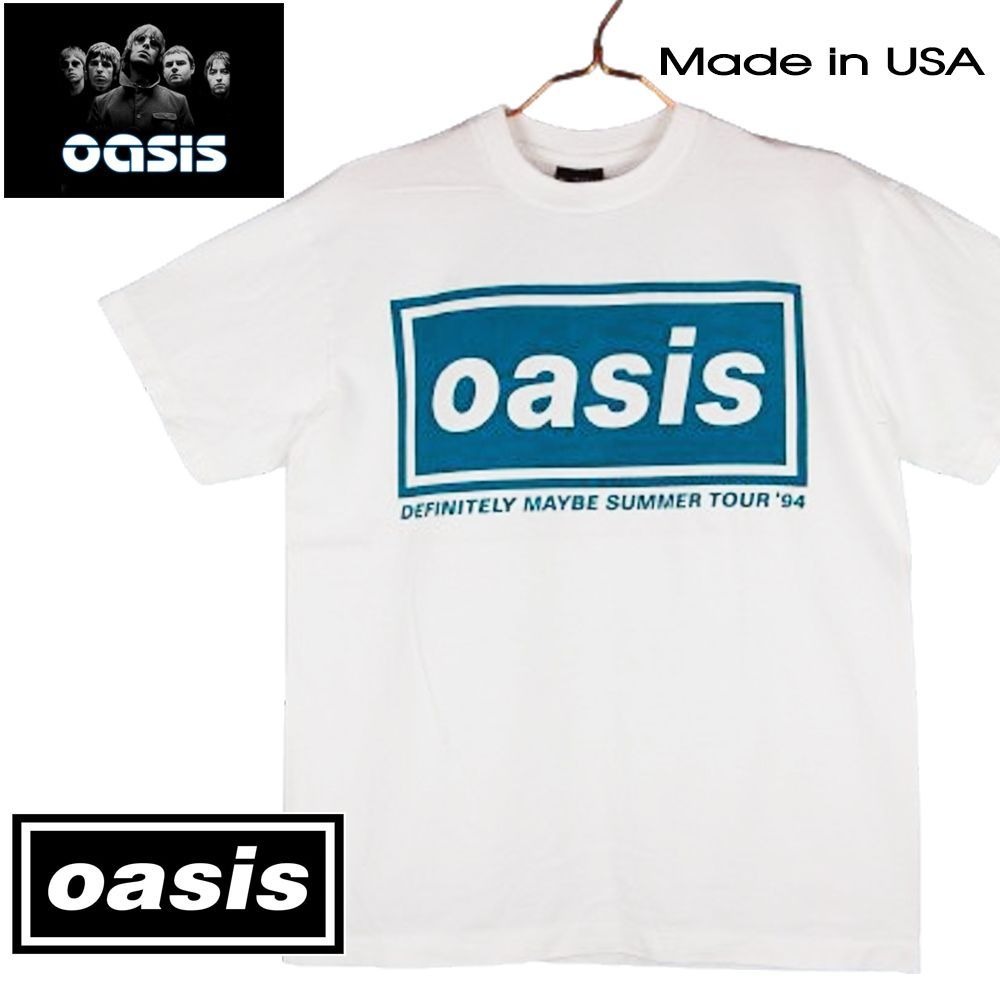 oasis オアシス Tシャツ OASIS ホワイト Lサイズ ロックバンド ロック