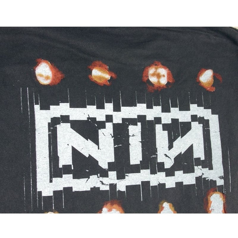 nine inch nails ナインインチネイルズ USA製 ブラック Lサイズ NIN ロ