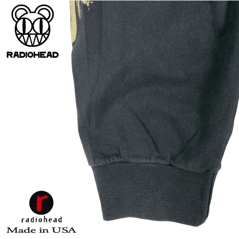radiohead レディオヘッド ロンT 長袖 Tシャツ ブラック Lサイズ Made