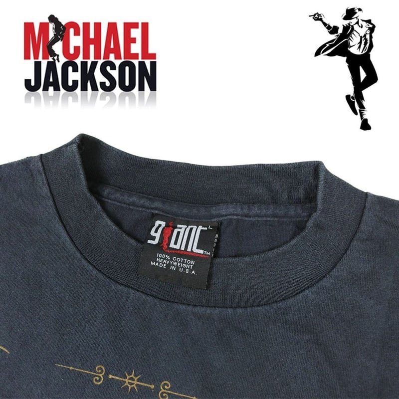 MICHAEL JACKSON マイケルジャクソン Tシャツ USA製 半袖 ブラック L
