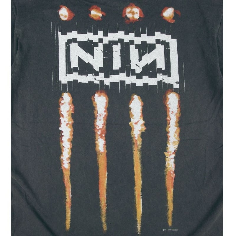 nine inch nails ナインインチネイルズ USA製 ブラック Lサイズ NIN ロ