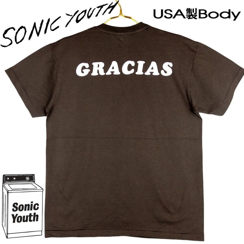 SONIC YOUTH ソニックユース Tシャツ USA製 チャコール Lサイズ SONIC YOUTH ソニックユース Tシャツ USA製 チャコール Lサイズ