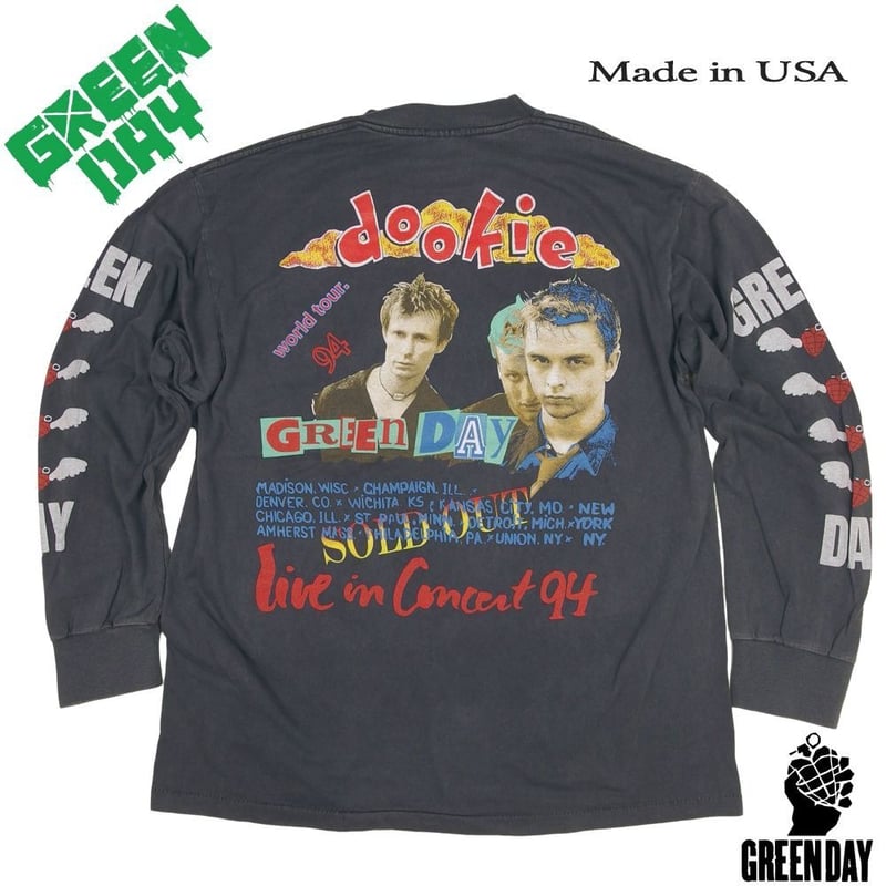 GREEN DAY ロンT Mサイズ GREEN DAY / ROCK STANLEY（ロックスタンレー）別注ロングスリーブTシャツ