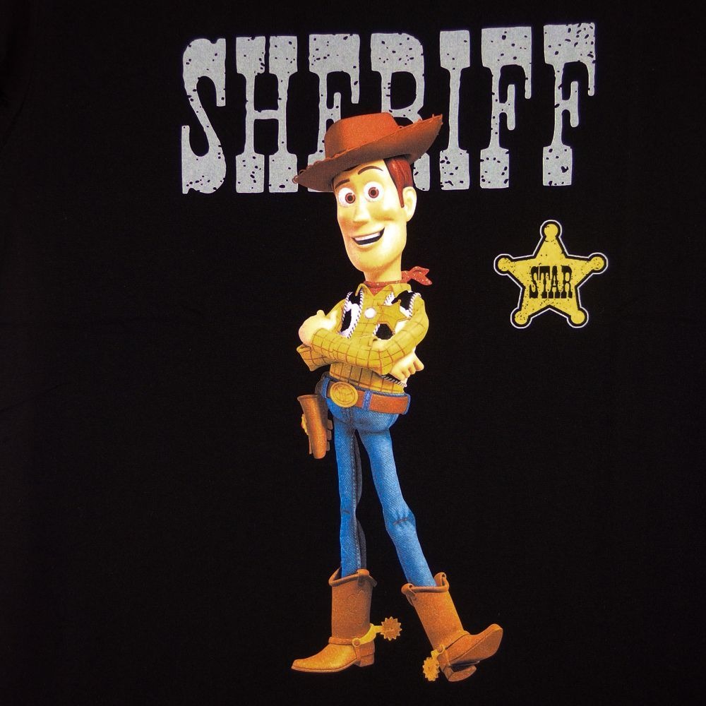 ウッディTシャツ WOODY 半袖 BUZZ バズライトイヤー ブラック Disney