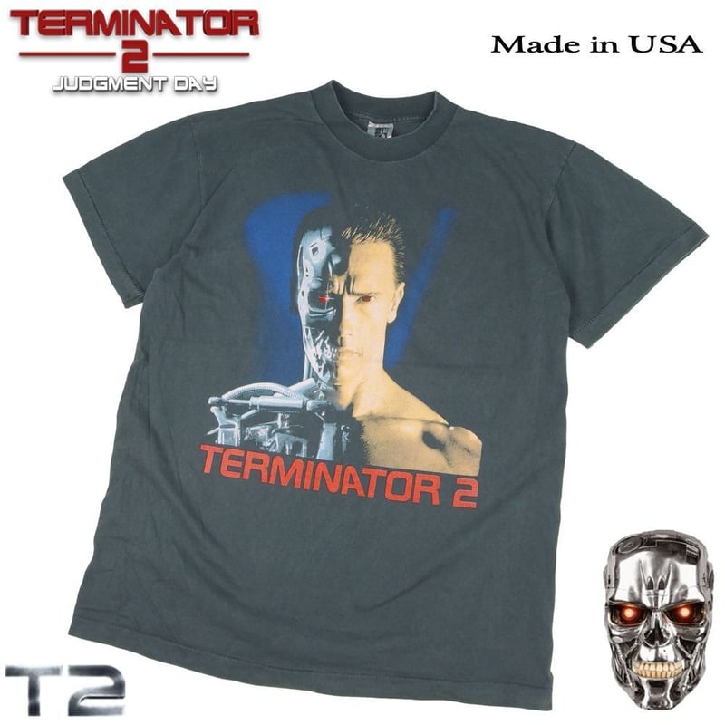 TERMINATER 2 ターミネーター Tシャツ 1991年 ムービーT USA製 チャコー