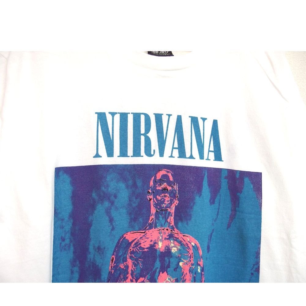 NIRVANA ニルヴァーナ Tシャツ SILVER アメリカ製 ホワイト Lサイズ