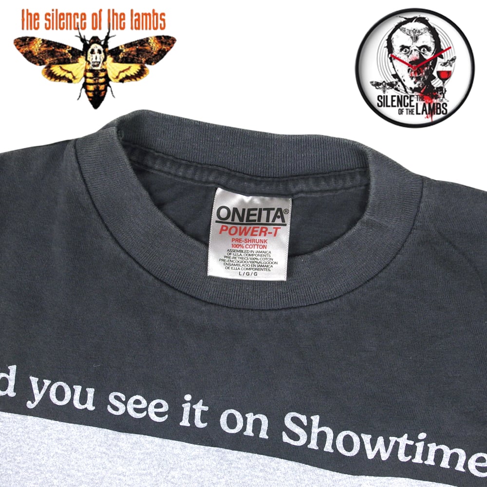 羊たちの沈黙 the silece of the lambs Tシャツ 半袖 映画T ブラック
