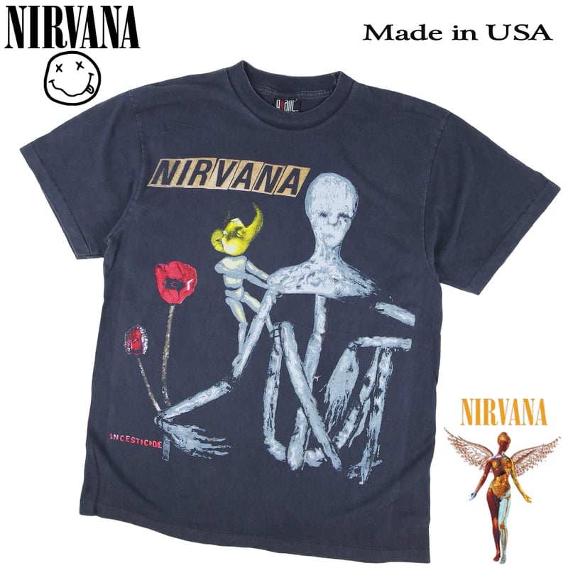 NIRVANA ニルヴァーナ Tシャツ USA ブラック ニルバーナ INCESTICIDE