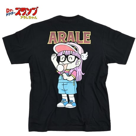 ドクタースランプ アラレちゃん Ｔシャツ メンズ 半袖 レディース アニメ ブラック 黒 キャラクター 可愛い OTAKU キャンディー 帽子 スッパマン ニコチャン大王 ダンス スケーター 誕生日