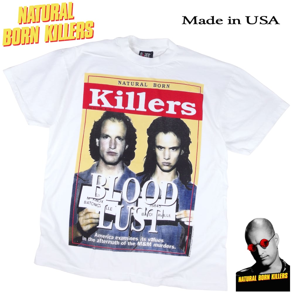 ナチュラルボーンキラーズ 1994年 ムービー Tシャツ USA製 ホワイト