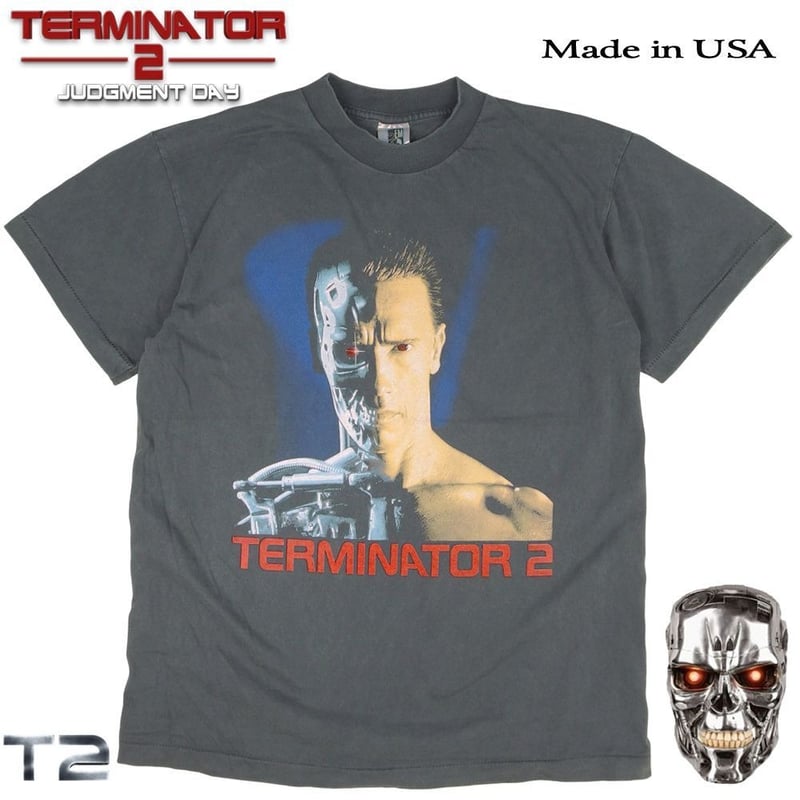 Terminator2 ターミネーター 1991年製 コピーライト ヴィンテージ TERMINATER 2 ターミネーター Tシャツ 1991年 ムービーT USA製 チャコー