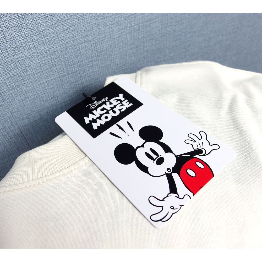 Mickey ミッキーマウス Minnie ミニーマウス Tシャツ 半袖 アイボリー