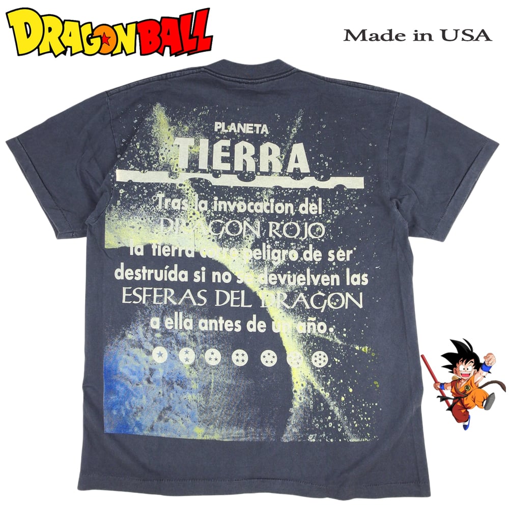 DRAGON BALL Tシャツ ドラゴンボール アニメ ブラック USA ブルマ